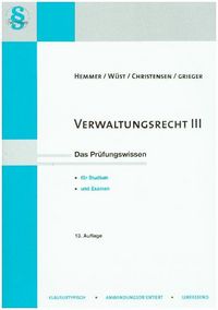 Produktbild: Verwaltungsrecht III
