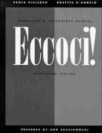 Produktbild: Workbook and Laboratory Manual to Accompany Eccoci!: Beginning Italian