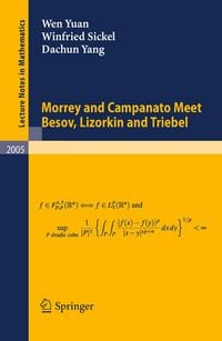 Produktbild: Morrey and Campanato Meet Besov, Lizorkin and Triebel