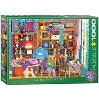 Produktbild: Puzzle 1000 Teile - All you Knit is Love by Pau
