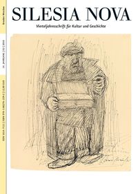 Produktbild: Silesia Nova. Zeitschrift f&uuml;r Kultur und Geschichte / Silesia Nova