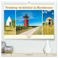 Produktbild: Weinberg-Architektur in Rheinhessen (hochwertiger Premium Wandkalender 2026 DIN A2 quer), Kunstdruck in Hochglanz