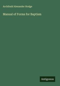 Produktbild: Manual of Forms for Baptism