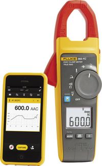 Produktbild: Fluke 902 FC Stromzange, Hand-Multimeter digital CAT III 600 V, CAT IV 300 V Anzeige (Counts): 6000