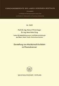 Produktbild: Darstellung von Mischkristall-Karbiden im Plasmabrenner