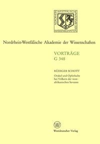 Produktbild: Orakel und Opferkulte bei V&ouml;lkern der westafrikanischen Savanne