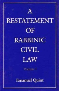 Produktbild: Restatement of Rabbinic Civil Law.Chapters 1-38