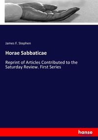 Produktbild: Horae Sabbaticae