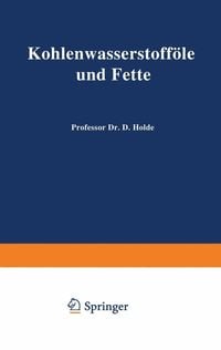 Produktbild: Kohlenwasserstoff&ouml;le und Fette
