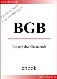 Produktbild: BGB - B&uuml;rgerliches Gesetzbuch - Aktueller Stand: 1. November 2015