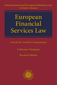 Produktbild: European Financial Services Law