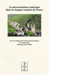 Produktbild: La microvariation syntaxique dans les langues romanes de France