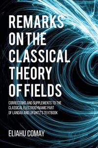 Produktbild: Remarks on The Classical Theory of Fields