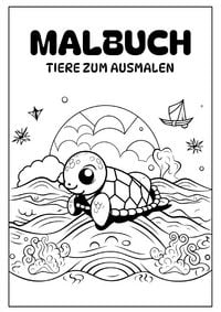 Produktbild: Malbuch Ausmalbilder Tiere
