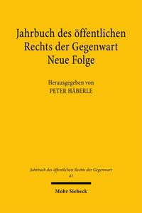 Produktbild: Jahrbuch des &ouml;ffentlichen Rechts der Gegenwart. Neue Folge / Jahrbuch des &ouml;ffentlichen Rechts der Gegenwart. Neue Folge