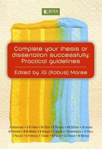 Produktbild: Complete Your Thesis and Dissertation Successfully: Practical Guidelines