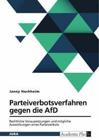 Produktbild: Parteiverbotsverfahren gegen die AfD