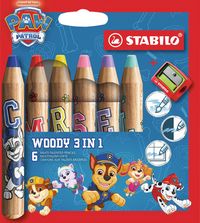 Produktbild: Farbstifte WOODY 3in1 PawPatr.