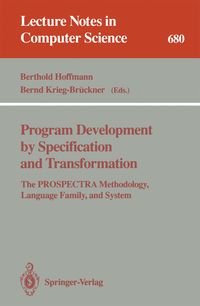 Produktbild: Program Development by Specification and Transformation