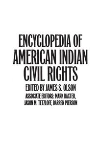 Produktbild: Encyclopedia of American Indian Civil Rights