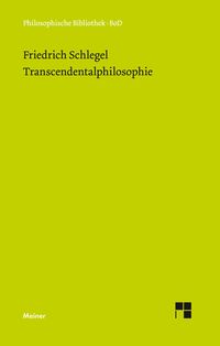 Produktbild: Transcendentalphilosophie (1800-1801)