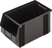 Produktbild: Alutec 1394003197 ESD Sichtlagerkasten CB3MC (B x H x T) 200 x 200 x 350mm Schwarz 1St.