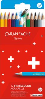 Produktbild: CARAN D'ACHE Farbstifte Swisscolor(TM) Aquarelle, 12 Farben