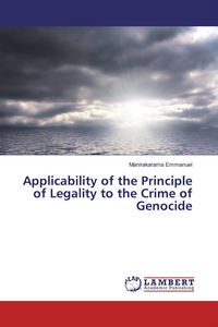 Produktbild: Applicability of the Principle of Legality to the Crime of Genocide