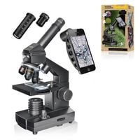 Produktbild: Bresser 13368 - NATIONAL GEOGRAPHIC Einsteiger-Mikroskop mit 40-1280x Vergr&ouml;&szlig;erung, inkl. Smartphone Halterung und Zubeh&ouml;r