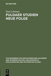 Produktbild: Fuldaer Studien Neue Folge