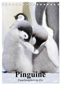 Produktbild: Pinguine. Familiengl&uuml;ck im Eis (Tischkalender 2026 DIN A5 hoch), CALVENDO Monatskalender