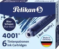 Produktbild: Pelikan Tintenpatronen 4001&reg; 6er Set Standard-Patronen, Blau-Schwarz