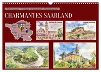 Produktbild: Charmantes Saarland (Wandkalender 2027 DIN A3 quer), CALVENDO Monatskalender