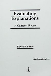 Produktbild: Leake, D: Evaluating Explanations