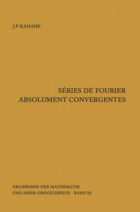 Produktbild: S&eacute;ries de Fourier absolument convergentes