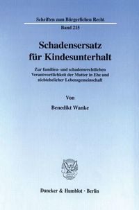 Produktbild: Schadensersatz f&uuml;r Kindesunterhalt.