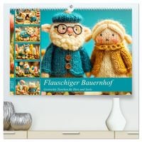 Produktbild: Flauschiger Bauernhof. Gestrickte Tierchen f&uuml;r Herz und Seele (hochwertiger Premium Wandkalender 2027 DIN A2 quer), Kunstdruck in Hochglanz