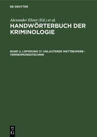 Produktbild: Unlauterer Wettbewerb - Vernehmungstechnik