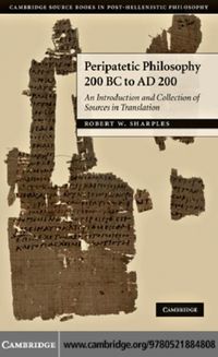 Produktbild: Peripatetic Philosophy, 200 BC to AD 200