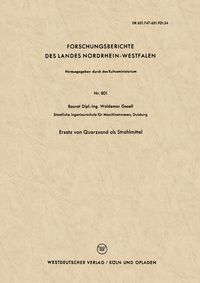 Produktbild: Ersatz von Quarzsand als Strahlmittel