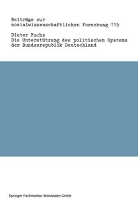 Bild vom Artikel Die Unterstützung des politischen Systems der Bundesrepublik Deutschland vom Autor Dieter Fuchs