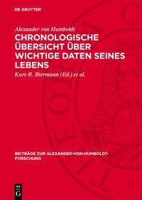Produktbild: Chronologische &Uuml;bersicht &uuml;ber wichtige Daten seines Lebens