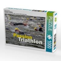 Produktbild: CALVENDO Puzzle Passion Triathlon 1000 Teile Puzzle quer | 1000 Teile Lege-Gr&ouml;&szlig;e 64 &times; 48 cm Foto-Puzzle f&uuml;r gl&uuml;ckliche Stunden