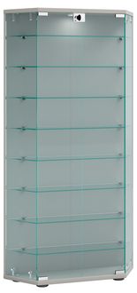 Produktbild: Holz Glas Stand Vitrine Sammelvitrine Cenila XL