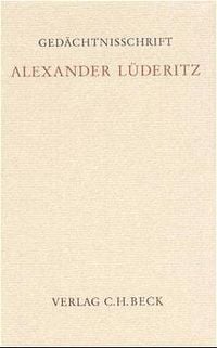 Produktbild: Ged&auml;chtnisschrift f&uuml;r Alexander L&uuml;deritz