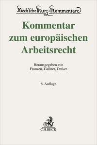 Produktbild: Kommentar zum europ&auml;ischen Arbeitsrecht