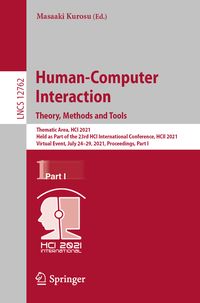 Produktbild: Human-Computer Interaction. Theory, Methods and Tools