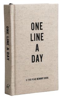 Canvas One Line a Day: A Five-Year Memory Book (Yearly Memory Journal and Diary, Natural Canvas Cover) von Chronicle Books