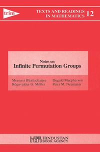 Produktbild: Notes on Infinite Permutation Groups