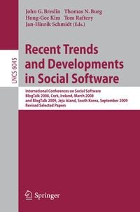 Produktbild: Recent Trends and Developments in Social Software